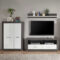 250Cm Breite Tv Wohnwand Modern – Istensa I (Dreiteilig) Pertaining To Wohnwand Grau Weiß