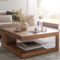 90X90 Wohnzimmer Holztisch Aus Sheesham - Frosina within Wohnzimmer Holztisch