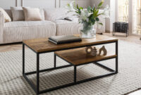 Couchtisch Mango 100X50X43 Hellbraun Geölt Lounge Collection #101 regarding Couchtisch Metall Holz