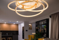 Deckenleuchte Ringe Designleuchte Gold Deckenlampe Wohnzimmer Modern, Alu,  Satiniert, Led 30W 2100Lm Warmweiß, Dxh 50X14 Cm, | Etc Shop regarding Deckenleuchte Wohnzimmer Modern