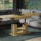 Endo Möbel Couchtisch "Iso" 110 170Cm Ausziehbar & Höhenverstellbar Within Couchtisch Ausziehbar