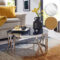 Finebuy Couchtisch Glas Metall Sofatisch Ø60Cm Tisch Wohnzimmertisch Rund  Modern In Couchtisch Rund Glas