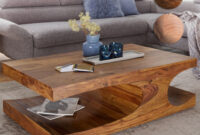 Finebuy Couchtisch Massivholz 120 Cm Breit Wohnzimmertisch for Couchtisch Holz Modern