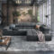 Homeliv. Charlotta Ecksofa 319X215X82Cm Matrix Steel regarding Ecksofa Modern