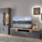 Houton Von Ideal Möbel – Wohnwand 33 Grau/ Eiche Artisan Throughout Wohnzimmer Möbel