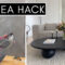 Ikea Hack Designertisch – Couch Tisch Selber Machen 200€ Statt 850€  #Upcycling #Secondhand #Ikeahack Regarding Ikea Couchtisch Rund