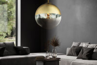 Kugel Hängelampe Gold Lampen Wohnzimmer Hängend Pendelleuchte Glasschirm 1  Flammig, Metall Klar, 1X E27, Dxh 30X120Cm, | Etc Shop with regard to Wohnzimmer Lampen
