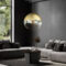 Kugel Hängelampe Gold Lampen Wohnzimmer Hängend Pendelleuchte Glasschirm 1  Flammig, Metall Klar, 1X E27, Dxh 30X120Cm, | Etc Shop with regard to Wohnzimmer Lampen