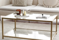 Locelso Couchtisch | 100% Gehärtetes Glas | 4Mm Dicke | Gold inside Couchtisch Gold Glas