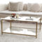 Locelso Couchtisch | 100% Gehärtetes Glas | 4Mm Dicke | Gold inside Couchtisch Gold Glas