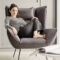 Loungesessel Evelin Velvet Mit Dem Sonderfuß Chrome Matt inside Loungesessel Wohnzimmer
