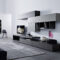 Moderne Design Wohnwand Mit Carbone Eiche Und Tv Board Regarding Möbel Wohnzimmer Modern