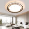 Nettlife Moderne Schwarze Led Deckenleuchte, Fernbedienung, Rundes Design,  Wohnzimmerlampe Mit Dimmbarer Lampe Für Schlafzimmer, Küche, Büro, Flur With Wohnzimmer Deckenleuchte