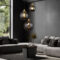 Pendelleuchte, Metall, Schwarz, Glas, 3 Flammig, H 120 Cm, | Etc Shop In Wohnzimmerlampe Hängend