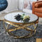 Runder Design Couchtisch Mit Rauchglas Platte - Atlona throughout Couchtisch Gold Rund