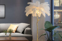 Stehleuchte Modern Feder Design Aus Resin 5 Flammig Für Wohnzimmer pertaining to Stehlampe Wohnzimmer