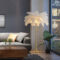 Stehleuchte Modern Feder Design Aus Resin 5 Flammig Für Wohnzimmer pertaining to Stehlampe Wohnzimmer