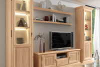 Wohnwand Wohnzimmer Schrank Set Casapino 5-Teilig 2 Vitrinen Tv-Schrank 2  Wandborde with Wohnzimmer Schrank