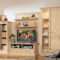 Wohnwand Wohnzimmer Schrank Set Vienna 4 Teilig B 375 X H 210 Cm, Pinie  Massiv Inside Wandschrank Wohnzimmer