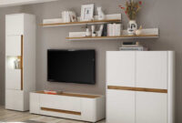 Wohnzimmer Anbauwand 340 Cm Breit - Nonessia (Fünfteilig) intended for Anbauwand Wohnzimmer