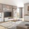 Wohnzimmer-Set Home 6 Tlg Schrankwand Mit Couchtisch Weiss Abisko in Wandschrank Wohnzimmer