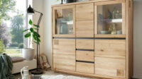 Caldera Highboard Ii, Material Massivholz, Wildeiche Geölt with regard to Highboards Wohnzimmer