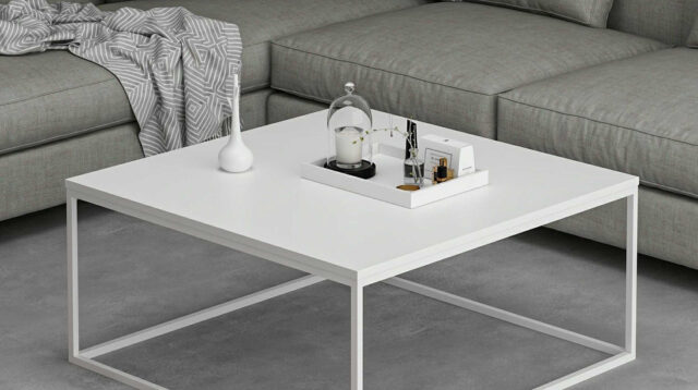 Loni Couchtisch | 100 % Melamin | Weiß - Modern Emob | Emob for Couchtisch Weiß Modern